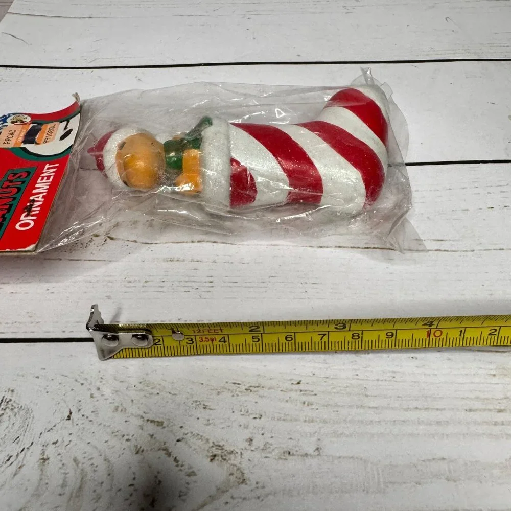 Woodstock in a Stocking Christmas Ornament Kurt Adler 3 1/2